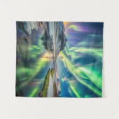 IJsland Noordelijke Lichten Wandkleed (Voorkant (horizontaal))