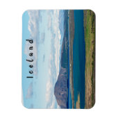 IJsland-ochtendkapje met boerderijen in een fjord Magneet (Verticaal)