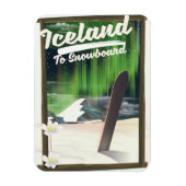 IJsland om te snowboarden Magneet (Verticaal)