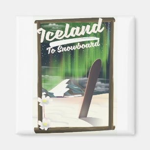 IJsland om te snowboarden Magneet