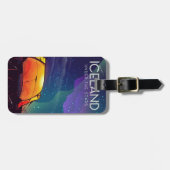 IJsland "onder de sterren", het poster van het oog Bagagelabel (Voorkant horizontaal)