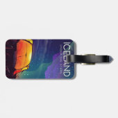 IJsland "onder de sterren", het poster van het oog Bagagelabel (Achterkant horizontaal)