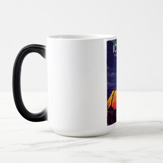 IJsland "onder de sterren", het poster van het oog Magische Mok (Links)