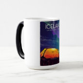 IJsland "onder de sterren", het poster van het oog Magische Mok (Voorkant links)