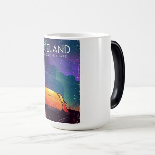 IJsland "onder de sterren", het poster van het oog Magische Mok (Voorkant rechts)