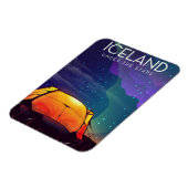 IJsland "onder de sterren", het poster van het oog Magneet (Linkerzijde)