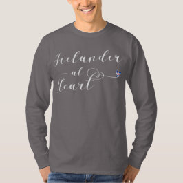 IJsland op Heart Tee Shirt , IJsland