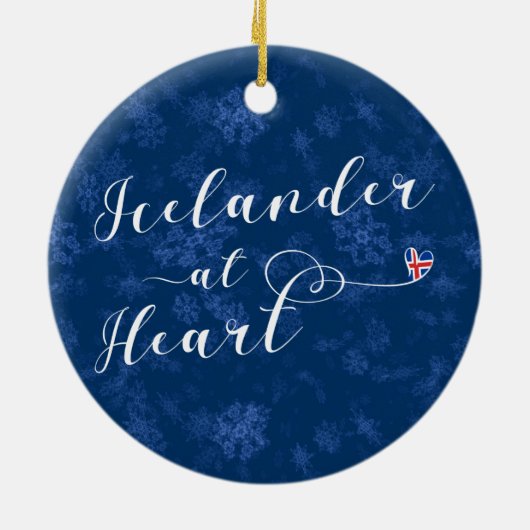 IJsland op het Ornament van de Kerst (Achterkant)