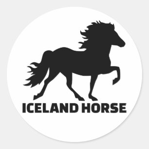 IJsland paard Ronde Sticker