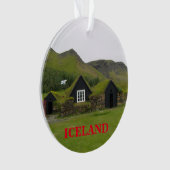 IJsland Panorama kerst Ornament (voorkant)