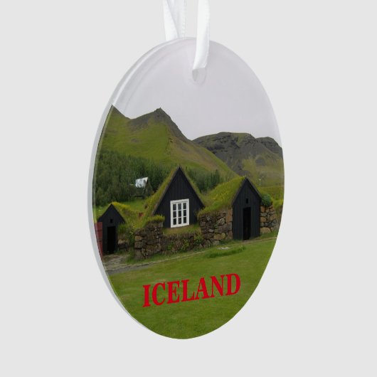 IJsland Panorama kerst Ornament (voorkant)
