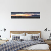 IJsland panorama zonsondergang canvas (Insitu (Slaapkamer))