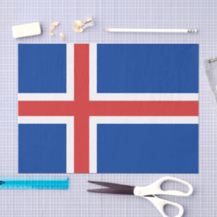 IJsland papier tissue, IJslandse Vlag tissue papie