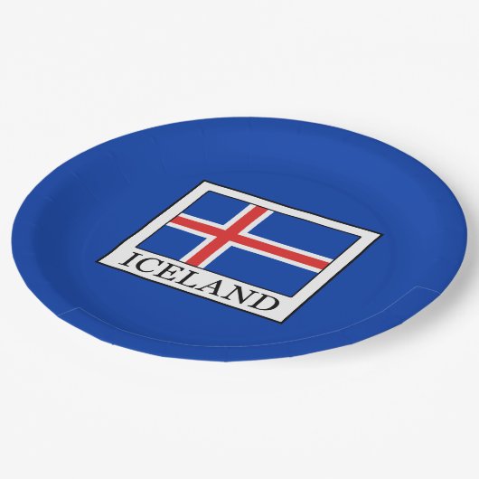 IJsland Papieren Bordje (Gekanteld)