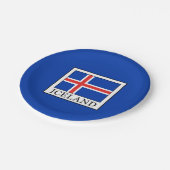IJsland Papieren Bordje (Gekanteld)