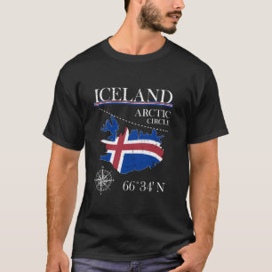 IJsland poolcirkel Noordereiland IJslands T-shirt