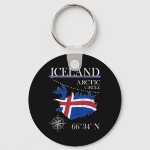 IJsland - Poolcirkel - Polair Noord Eiland IJsland Sleutelhanger