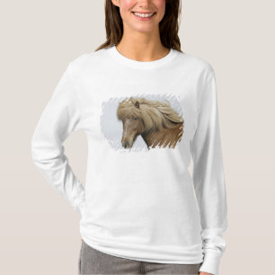 IJsland. Portret van een IJslands paard. T-shirt