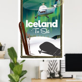 IJsland  poster (Thuiskantoor)