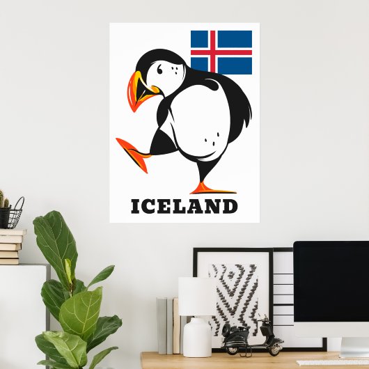 IJsland Poster (Thuiskantoor)