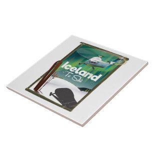IJsland poster Tegeltje