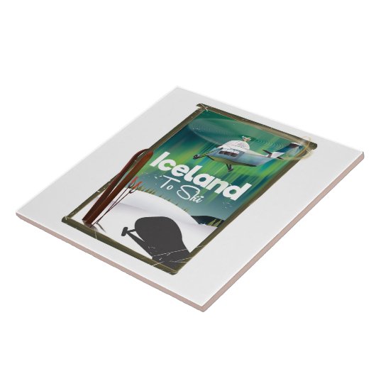 IJsland  poster Tegeltje (Zijkant)