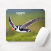IJsland Puffin - Aangepaste naam Muismat (Met muis)
