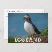 IJSLAND PUFFIN BRIEFKAART (Voorkant / Achterkant)