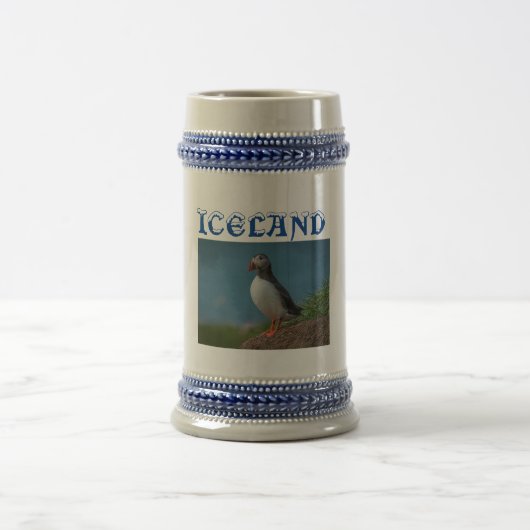 IJsland Puffin Souvenir Beer Stein Bierpul (Center)