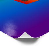 IJsland Rainbow Waterfall Perfect Poster (Hoek)
