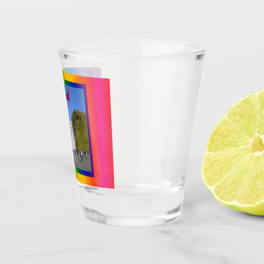 IJsland Rainbow Waterfall Shot Glas (Rechts)