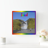IJsland - Regenboogwaterval Vierkante Klok (Huis)