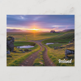 IJsland Reizen Briefkaart