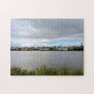 IJsland Reykjavik Europe Tjornin Pond Landschap Legpuzzel