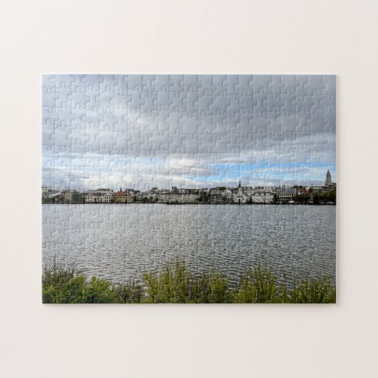 IJsland Reykjavik Europe Tjornin Pond Landschap Legpuzzel (Horizontaal)