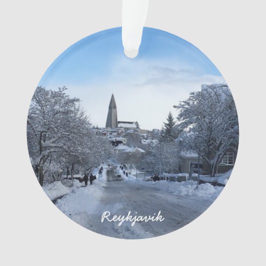 IJsland Reykjavik - keramisch ornament (voorkant)