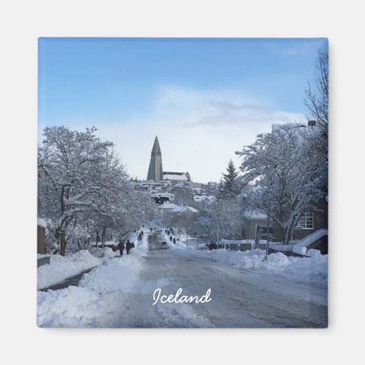 IJsland Reykjavik Magneet (Voorkant)