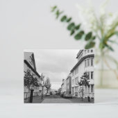 IJsland Reykjavik Street Scene Black White Briefkaart (Staand voorkant)