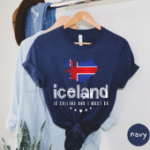 IJsland roept en ik moet naar T-shirt gaan