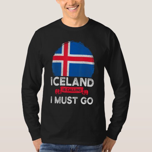 IJsland roept, ik moet gaan, erfgoed van IJslander T-shirt (Voorkant)
