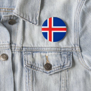 IJsland Ronde Button 5,7 Cm