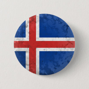 IJsland Ronde Button 5,7 Cm