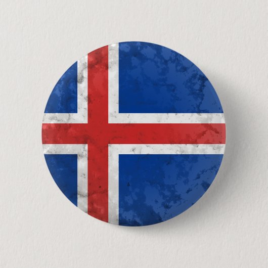 IJsland Ronde Button 5,7 Cm (Voorkant)