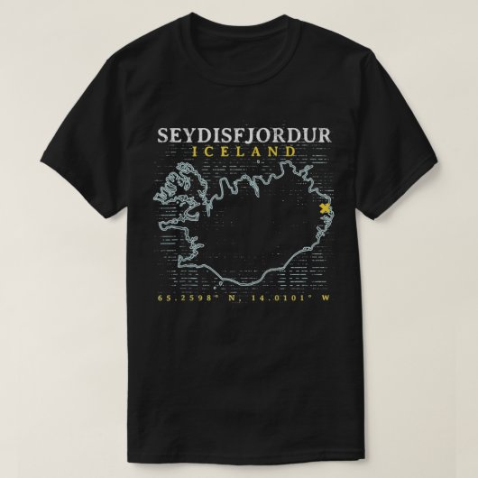 IJsland Seydisfjordur T-shirt (Design voorkant)