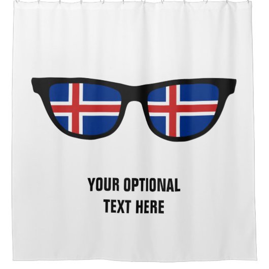 IJsland Shades aangepast douchegordijn (Voorkant)