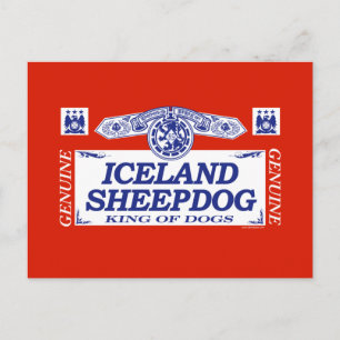 IJsland Sheepdog Briefkaart