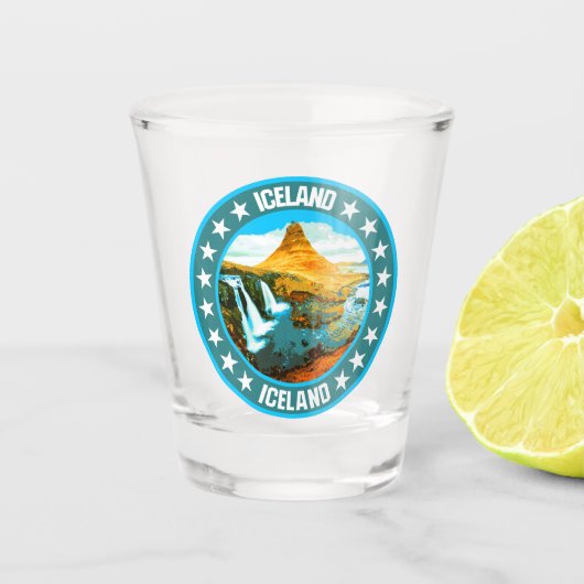 IJsland Shot Glas (Voorkant)