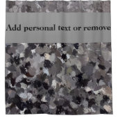 IJsland Skogafoss Waterfall Rocks Art Douchegordijn (Voorkant)