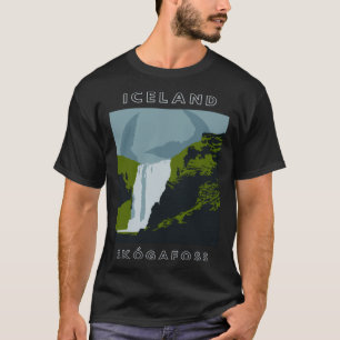 IJsland Skogafoss Waterfall Travel T-shirt