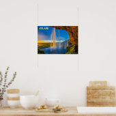 IJsland - Skogafoss waterval Poster (Keuken)
